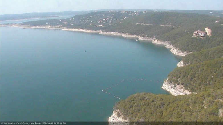 Lake Travis webcam, October 6, 2020 2:00 PM CT