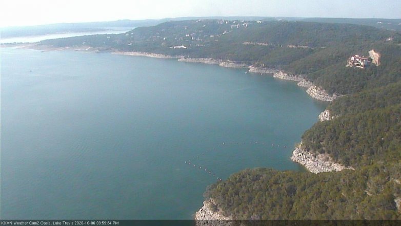 Lake Travis webcam, October 6, 2020 4:00 PM CT