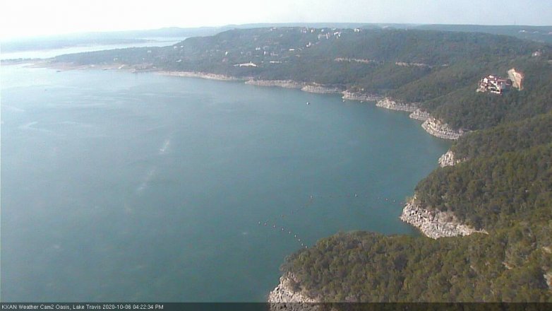 Lake Travis webcam, October 6, 2020 4:25 PM CT