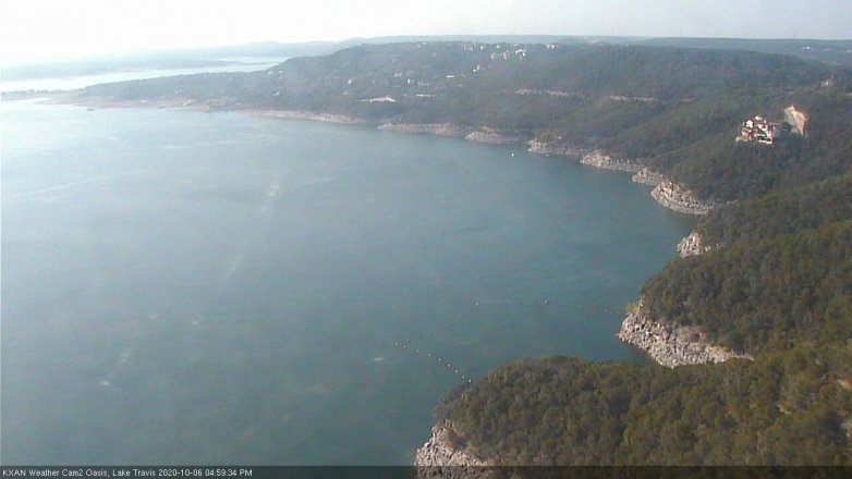 Lake Travis webcam, October 6, 2020 5:00 PM CT