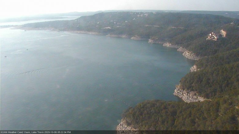 Lake Travis webcam, October 6, 2020 5:25 PM CT