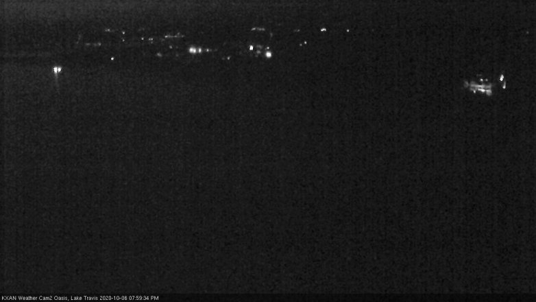 Lake Travis webcam, October 6, 2020 8:00 PM CT
