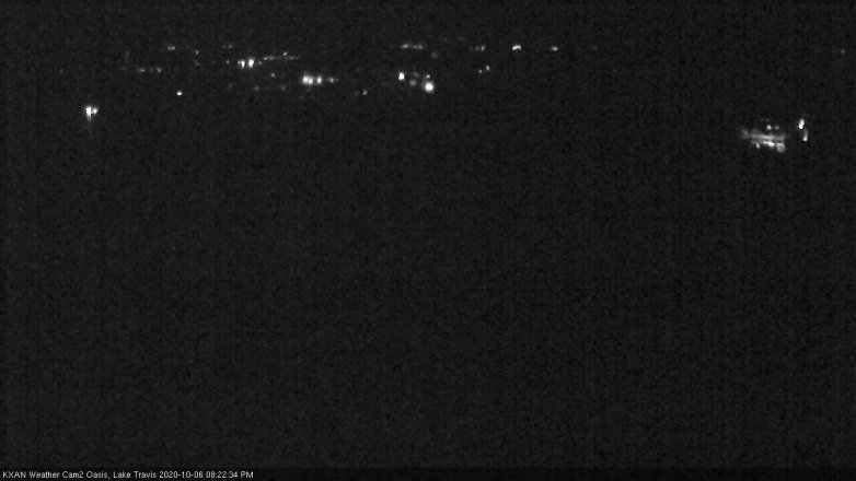 Lake Travis webcam, October 6, 2020 8:25 PM CT