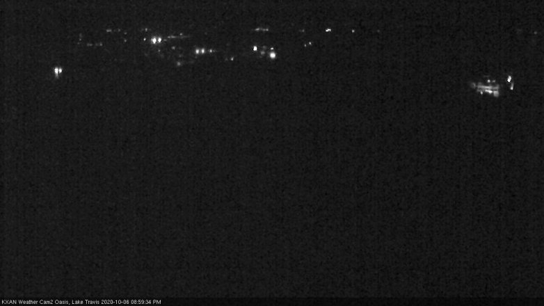Lake Travis webcam, October 6, 2020 9:00 PM CT