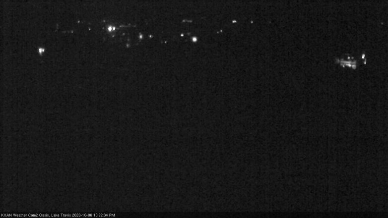 Lake Travis webcam, October 6, 2020 10:25 PM CT