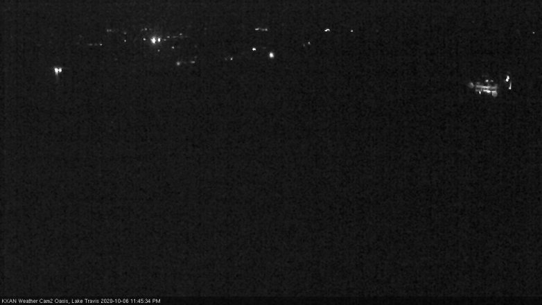 Lake Travis webcam, October 6, 2020 11:45 PM CT