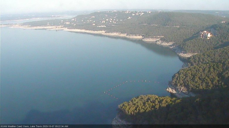 Lake Travis webcam, October 7, 2020 9:25 AM CT