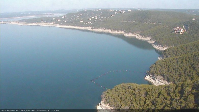 Lake Travis webcam, October 7, 2020 10:25 AM CT