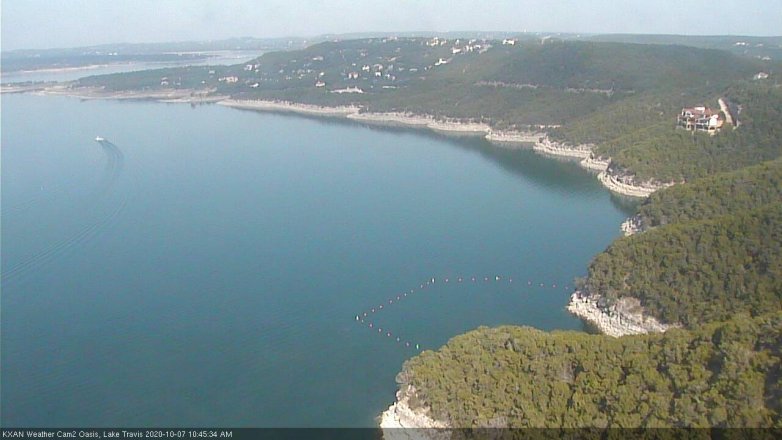 Lake Travis webcam, October 7, 2020 10:45 AM CT