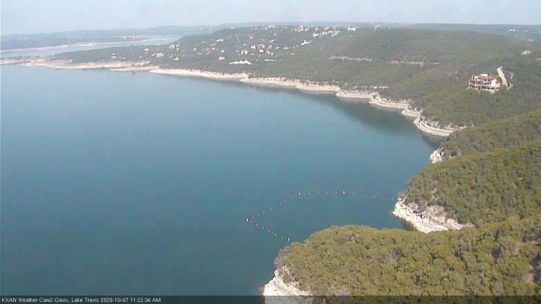 Lake Travis webcam, October 7, 2020 11:25 AM CT