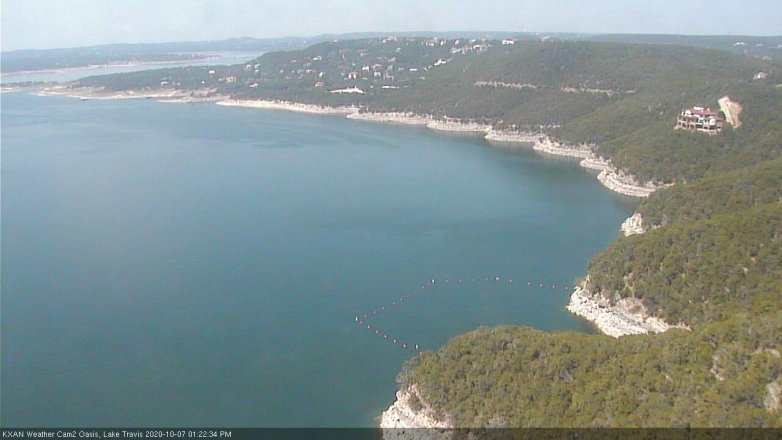 Lake Travis webcam, October 7, 2020 1:25 PM CT