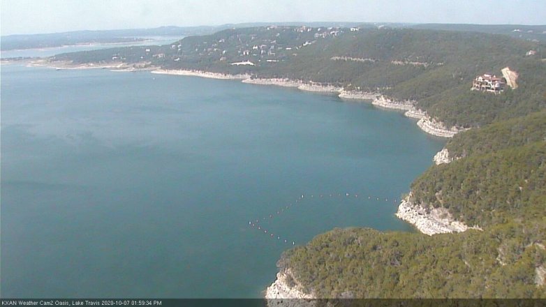Lake Travis webcam, October 7, 2020 2:00 PM CT