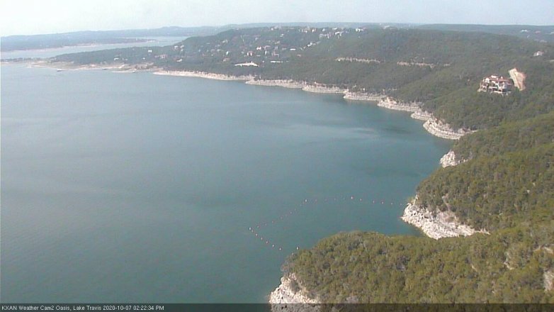 Lake Travis webcam, October 7, 2020 2:25 PM CT