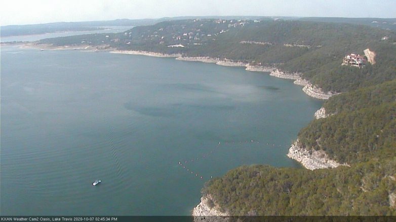 Lake Travis webcam, October 7, 2020 2:45 PM CT