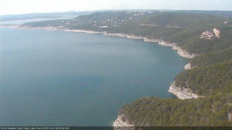 Lake Travis webcam, October 7, 2020 3:00 PM CT