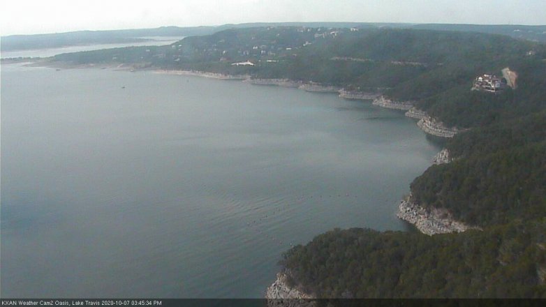 Lake Travis webcam, October 7, 2020 3:45 PM CT