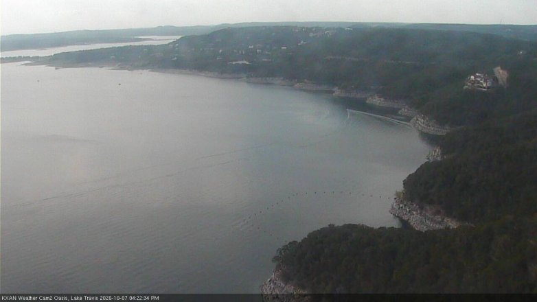 Lake Travis webcam, October 7, 2020 4:25 PM CT