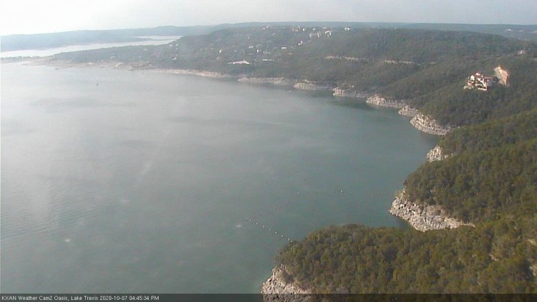 Lake Travis webcam, October 7, 2020 4:45 PM CT