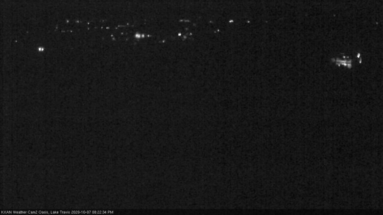 Lake Travis webcam, October 7, 2020 8:25 PM CT