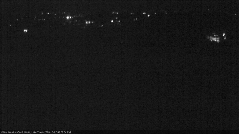 Lake Travis webcam, October 7, 2020 9:25 PM CT