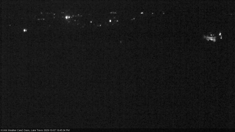 Lake Travis webcam, October 7, 2020 10:45 PM CT