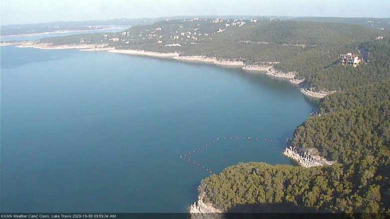 Lake Travis webcam, October 8, 2020 10:00 AM CT