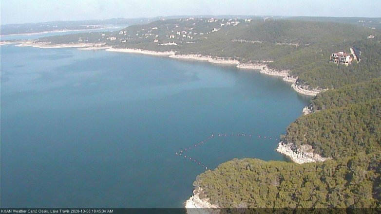 Lake Travis webcam, October 8, 2020 10:45 AM CT