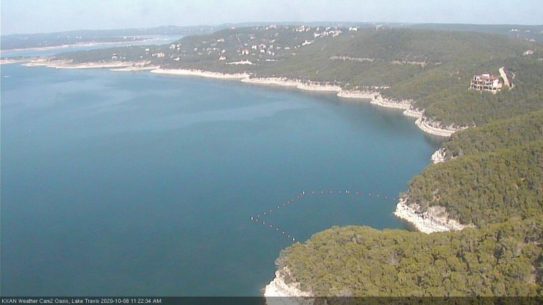 Lake Travis webcam, October 8, 2020 11:25 AM CT