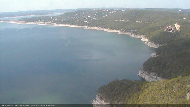 Lake Travis webcam, October 8, 2020 2:00 PM CT