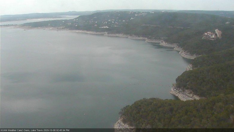 Lake Travis webcam, October 8, 2020 2:45 PM CT