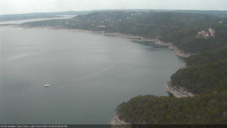 Lake Travis webcam, October 8, 2020 3:00 PM CT