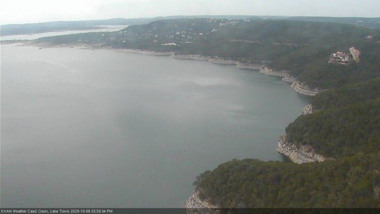 Lake Travis webcam, October 8, 2020 4:00 PM CT