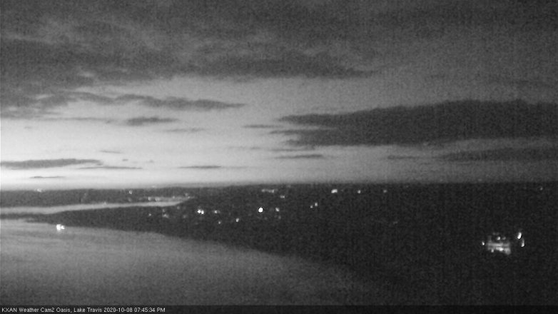 Lake Travis webcam, October 8, 2020 7:45 PM CT