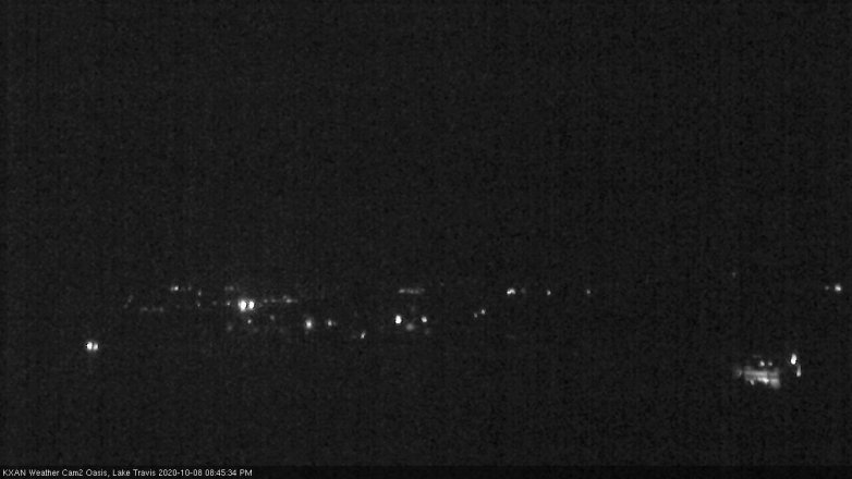 Lake Travis webcam, October 8, 2020 8:45 PM CT