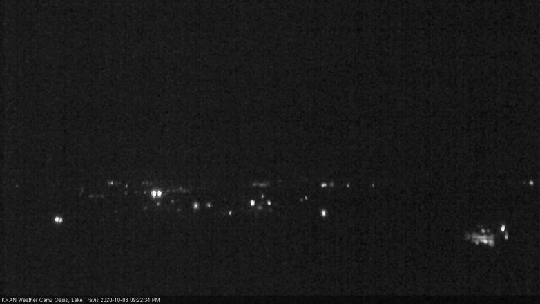 Lake Travis webcam, October 8, 2020 9:25 PM CT
