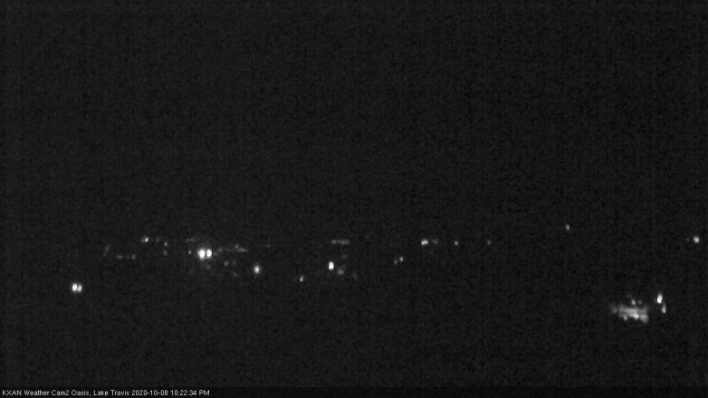 Lake Travis webcam, October 8, 2020 10:25 PM CT