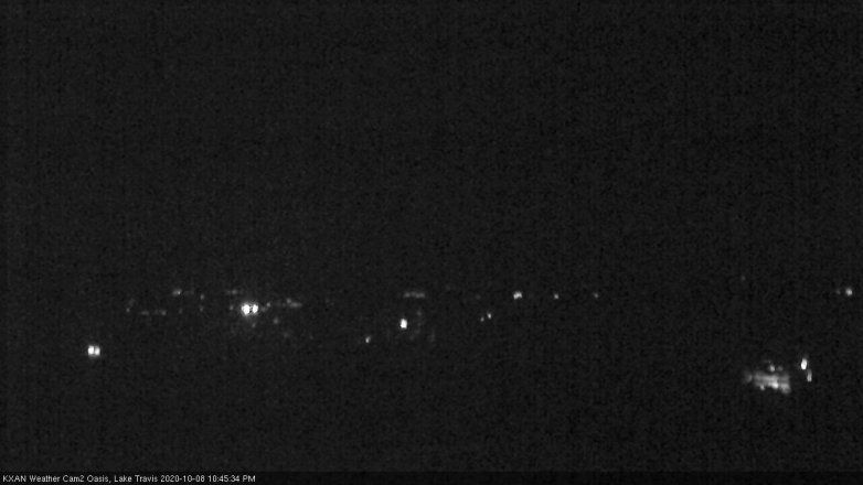 Lake Travis webcam, October 8, 2020 10:45 PM CT