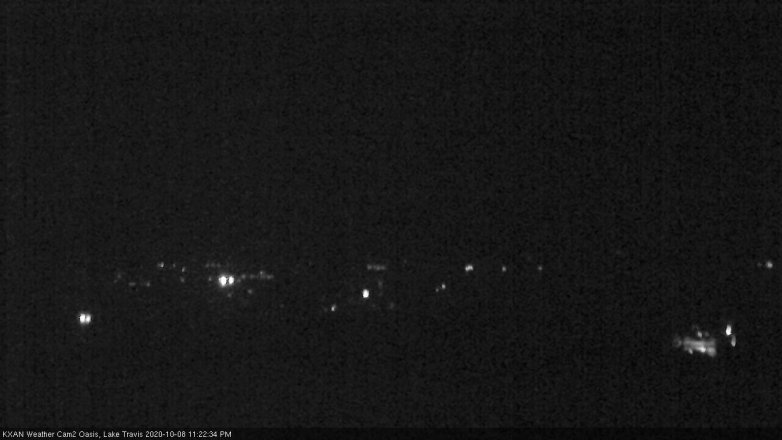 Lake Travis webcam, October 8, 2020 11:25 PM CT