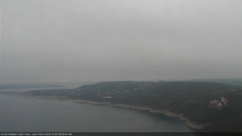 Lake Travis webcam, October 9, 2020 9:00 AM CT