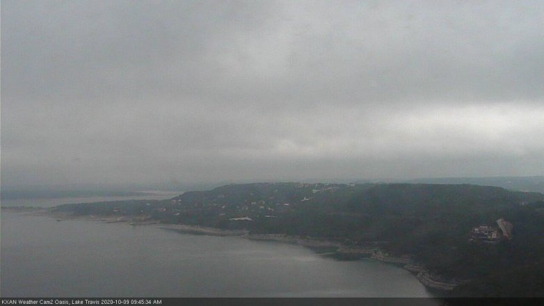 Lake Travis webcam, October 9, 2020 9:45 AM CT