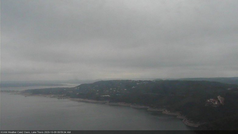 Lake Travis webcam, October 9, 2020 10:00 AM CT