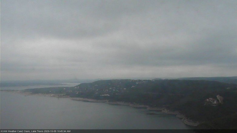 Lake Travis webcam, October 9, 2020 10:45 AM CT