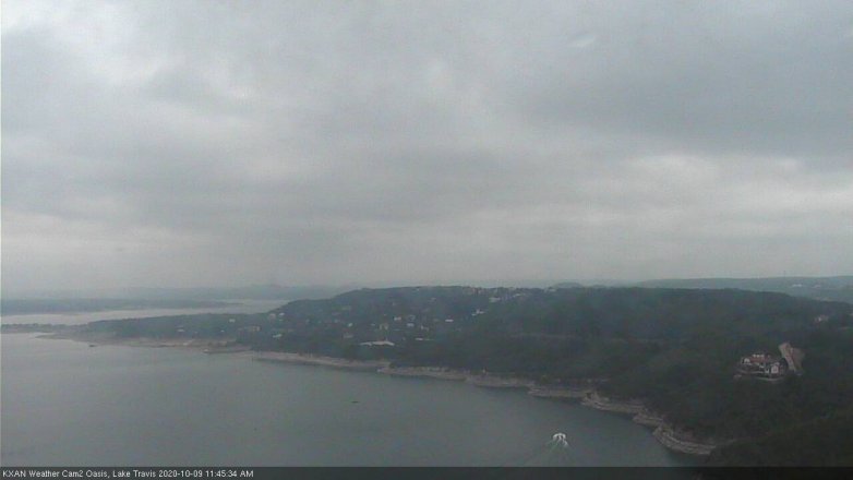 Lake Travis webcam, October 9, 2020 11:45 AM CT