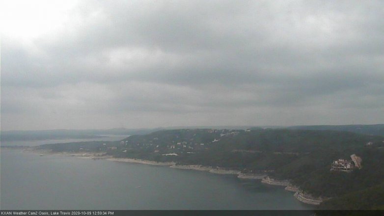 Lake Travis webcam, October 9, 2020 1:00 PM CT
