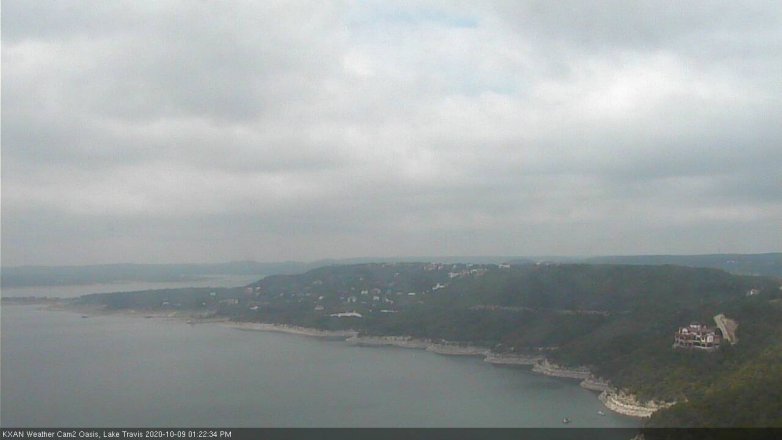 Lake Travis webcam, October 9, 2020 1:25 PM CT