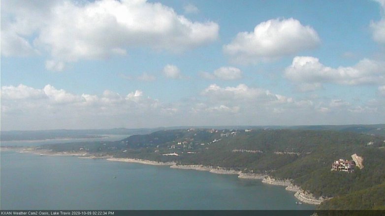 Lake Travis webcam, October 9, 2020 2:25 PM CT