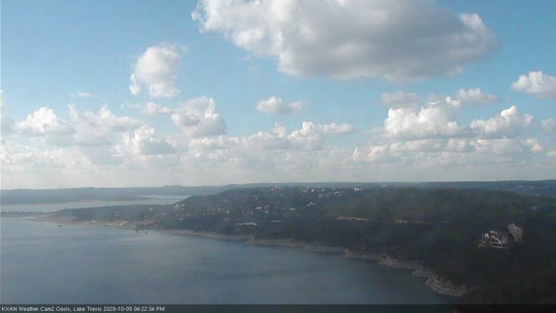 Lake Travis webcam, October 9, 2020 4:25 PM CT