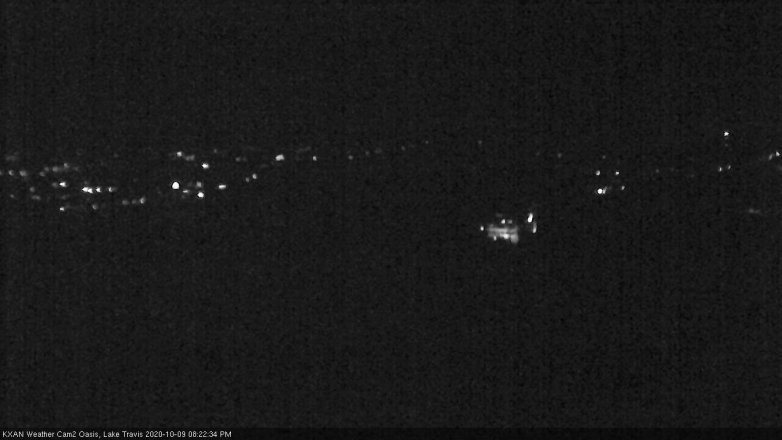 Lake Travis webcam, October 9, 2020 8:25 PM CT