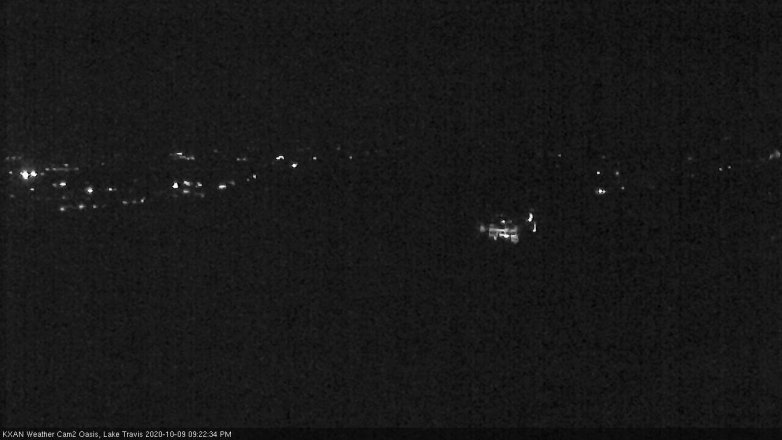 Lake Travis webcam, October 9, 2020 9:25 PM CT
