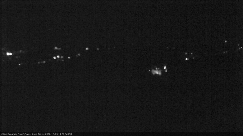 Lake Travis webcam, October 9, 2020 11:25 PM CT